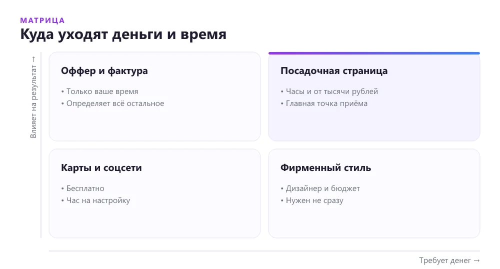 Что в упаковке бизнеса стоит денег, а что только времени